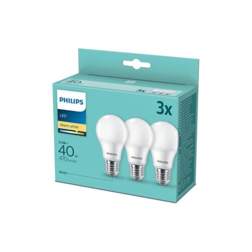 Philips KÉSZLET 3x LED Izzó Philips E27/5