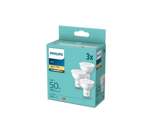 Philips KÉSZLET 3x LED Izzó Philips GU10/4