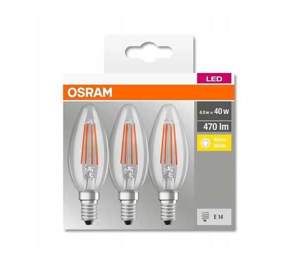 Osram KÉSZLET 3x LED Izzó VINTAGE B40 E14/4W/230V 2700K