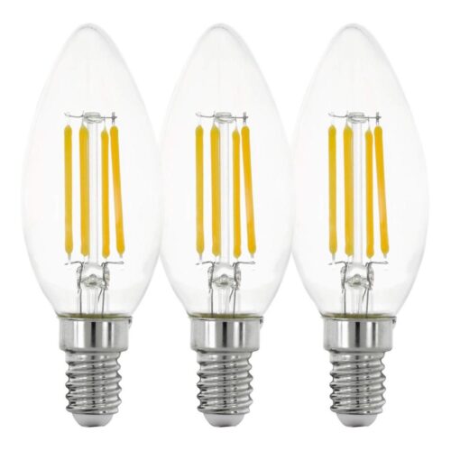 Eglo KÉSZLET 3x LED Izzó VINTAGE C35 E14/4W/230V 2700K