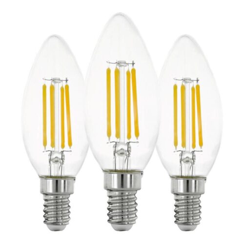 Eglo KÉSZLET 3x LED Izzó VINTAGE C35 E14/7W/230V 2700K