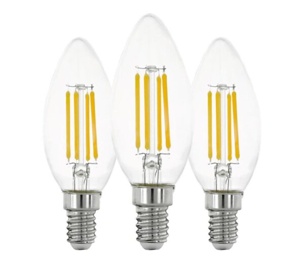 Eglo KÉSZLET 3x LED Izzó VINTAGE C35 E14/7W/230V 2700K