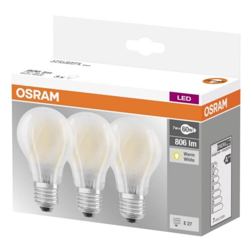 Osram KÉSZLET 3x LED Izzó VINTAGE E27/7W/230V 2700K