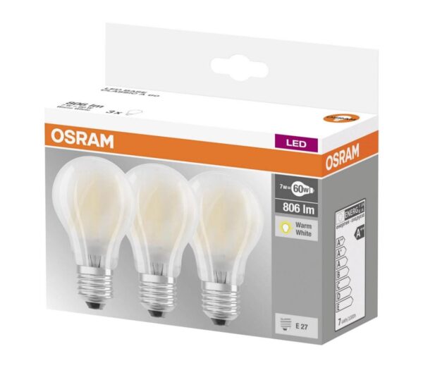 Osram KÉSZLET 3x LED Izzó VINTAGE E27/7W/230V 2700K