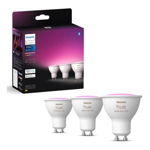 Philips KÉSZLET 3x LED RGBW Dimmelhető izzó Philips Hue WACA GU10/4