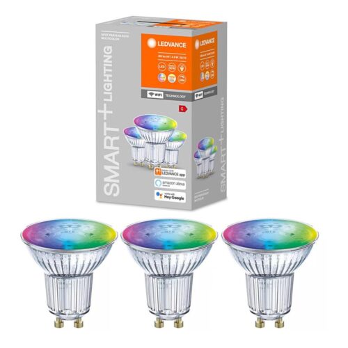 Ledvance KÉSZLET 3x LED RGBW Dimmelhető izzó SMART+ GU10/4