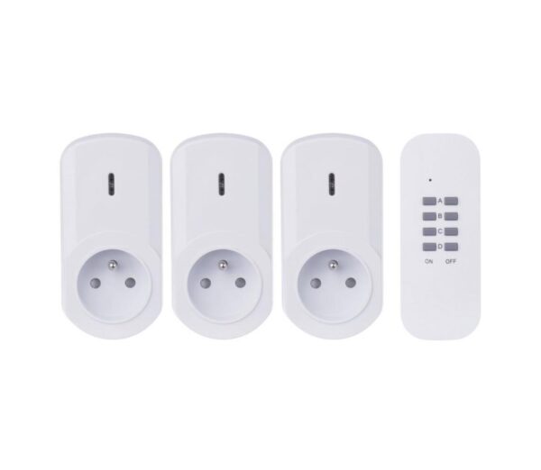 KÉSZLET 3x Távirányításos konnektorok 230V + 1x CR2032