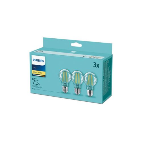 Philips KÉSZLET 3xLED Izzó Philips E27/8