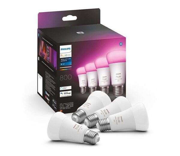 Philips KÉSZLET 4x LED Dimmelhető izzó Philips Hue WACA E27/6