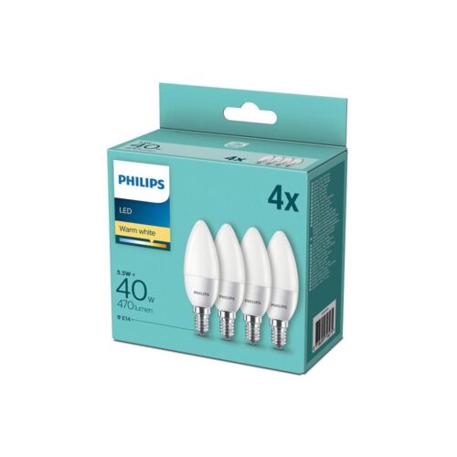 Philips KÉSZLET 4x LED Izzó Philips E14/5