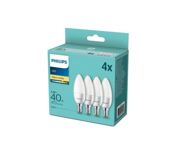 Philips KÉSZLET 4x LED Izzó Philips E14/5