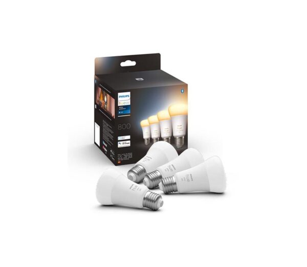 Philips KÉSZLET 4xLED Dimmelhető izzó Philips Hue WHITE AMBIANCE E27/6W/230V 2200