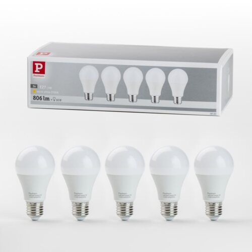 Paulmann KÉSZLET 5x LED Izzó A60 E27/9W/230V 2700K