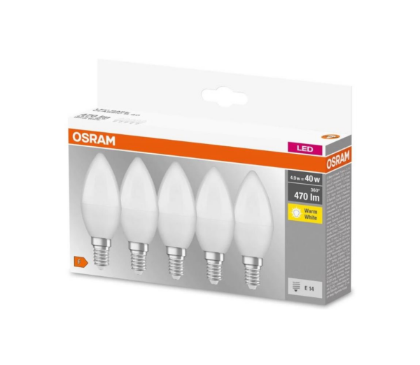 Osram KÉSZLET 5x LED izzó BASE B40 E14/4