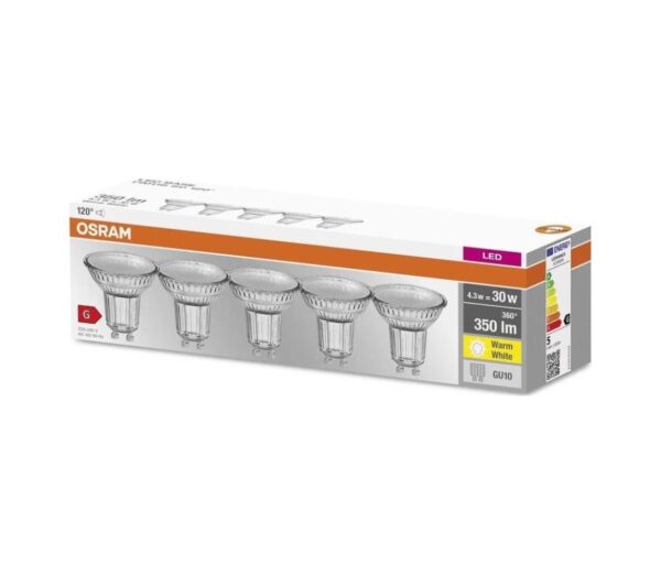 Osram KÉSZLET 5x LED Izzó PAR16 GU10/4