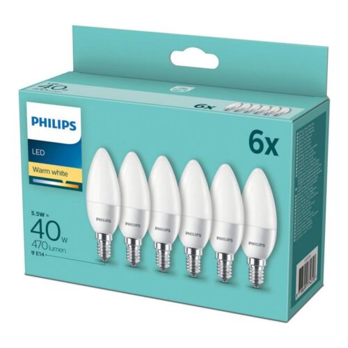 Philips KÉSZLET 6x LED Izzó Philips E14/5