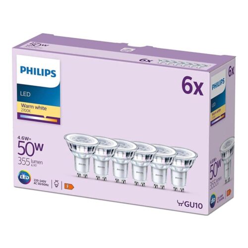 Philips KÉSZLET 6x LED Izzó Philips GU10/4
