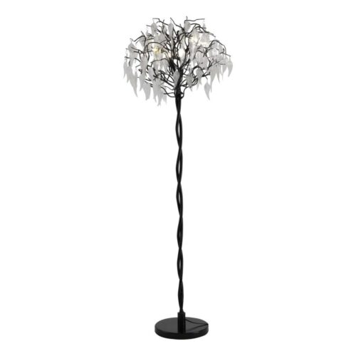 Kristály állólámpa 5xG9/40W/230V fekete