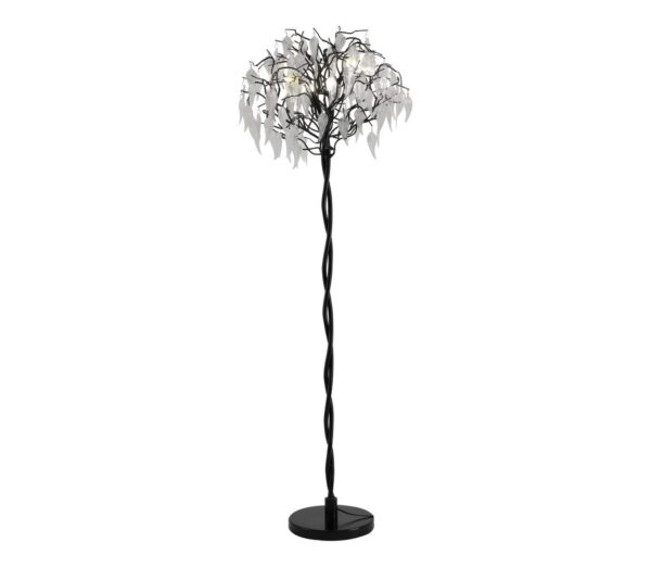 Kristály állólámpa 5xG9/40W/230V fekete