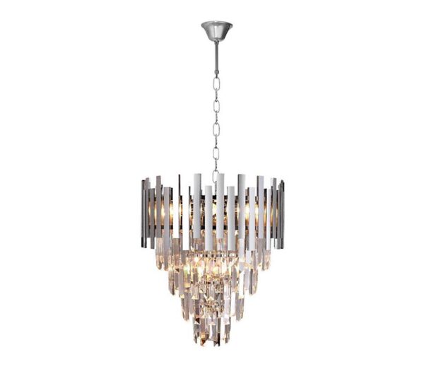 Kristály csillár láncon ASPEN 9xE14/40W/230V