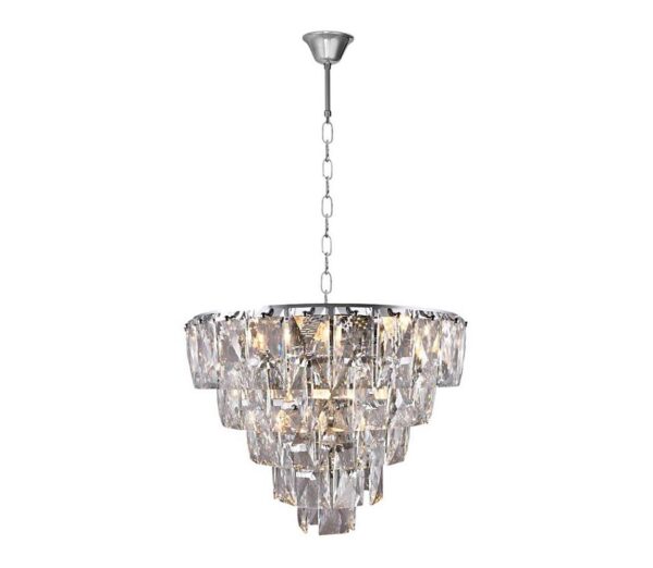 Kristály csillár láncon CHELSEA 6xE14/40W/230V