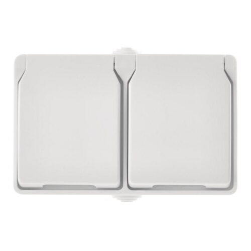 Kültéri aljzat 2xFRENCH 250V/16A IP44