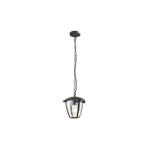 Kültéri csillár láncon SURVA 1xE27/60W/230V IP44 fekete