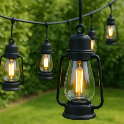 Kültéri dekoratív lánc GIRLAND 10xLED 10m IP44 meleg fehér
