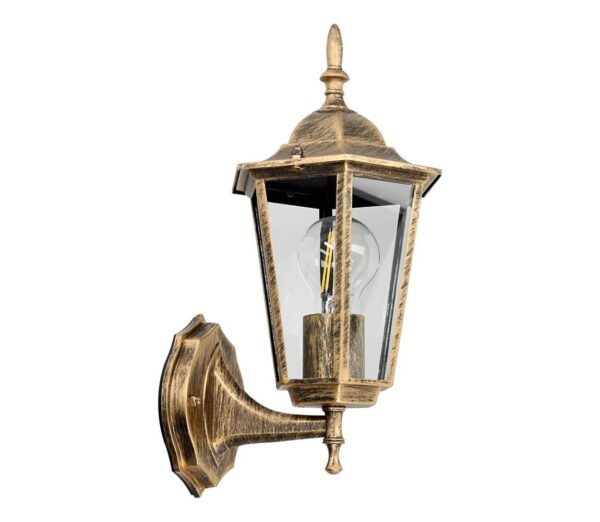 Kültéri fali lámpa 1xE27/60W/230V IP44 arany