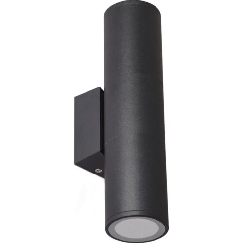 Kültéri fali lámpa 2xGU10/35W/230V IP54 kerek fekete