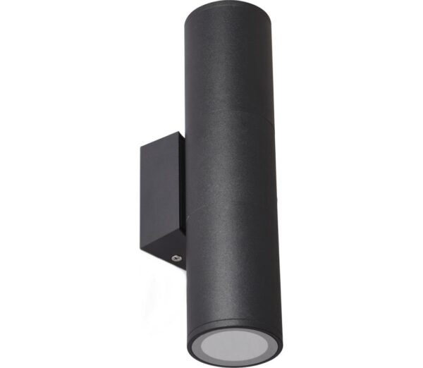 Kültéri fali lámpa 2xGU10/35W/230V IP54 kerek fekete