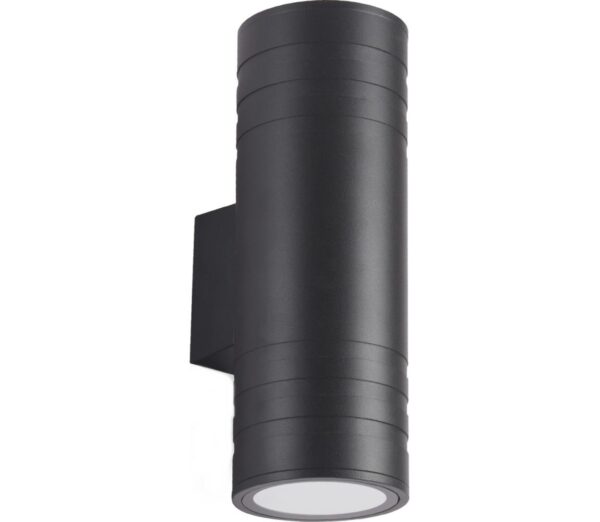 Kültéri fali lámpa 2xGU10/35W/230V IP54 kerek fekete