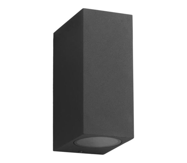 Kültéri fali lámpa BOKA 2xGU10/60W/230V IP44 fekete