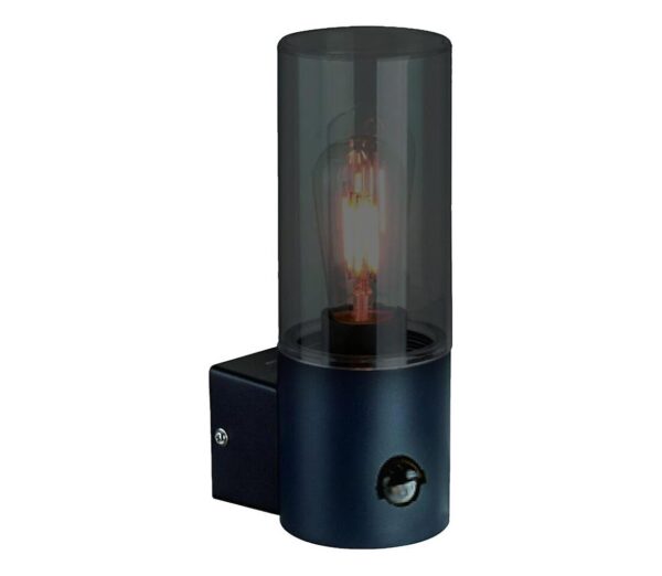 Kültéri fali lámpa érzékelővel HARLEM 1xE27/60W/230V IP44 fekete