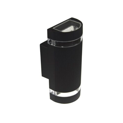 Kültéri fali lámpa KORTEK 2xGU10/30W/230V IP44 fekete
