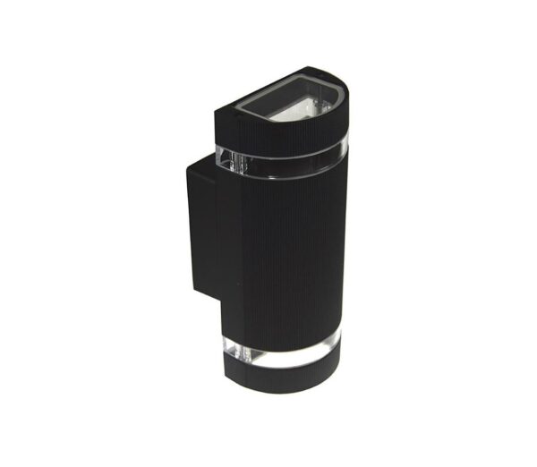 Kültéri fali lámpa KORTEK 2xGU10/30W/230V IP44 fekete