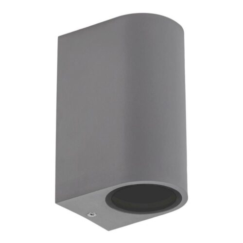 Kültéri fali lámpa PARETE 2xGU10/6W/230V IP54 szürke