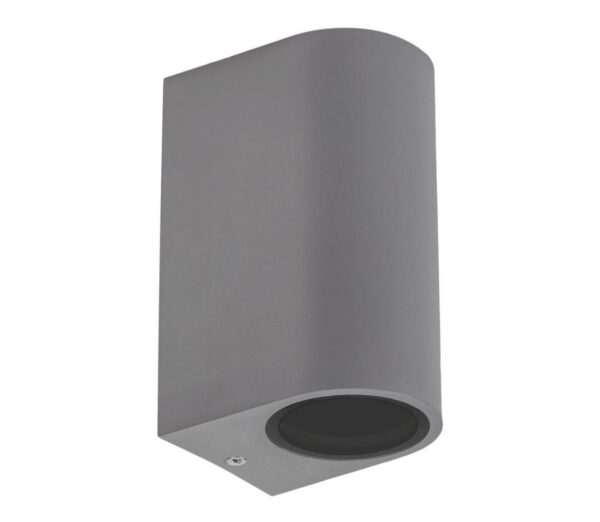 Kültéri fali lámpa PARETE 2xGU10/6W/230V IP54 szürke