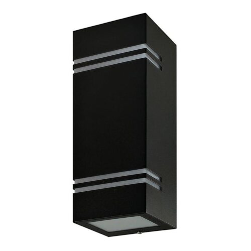 Kültéri fali lámpa QUAZAR7 2xGU10/11W/230V IP44 fekete