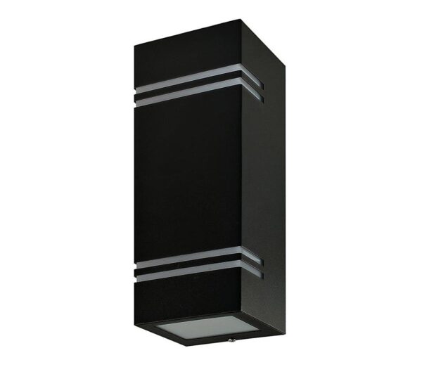 Kültéri fali lámpa QUAZAR7 2xGU10/11W/230V IP44 fekete