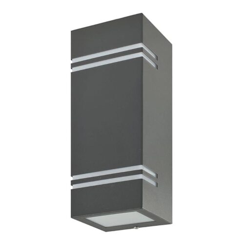 Kültéri fali lámpa QUAZAR7 2xGU10/11W/230V IP44 szürke