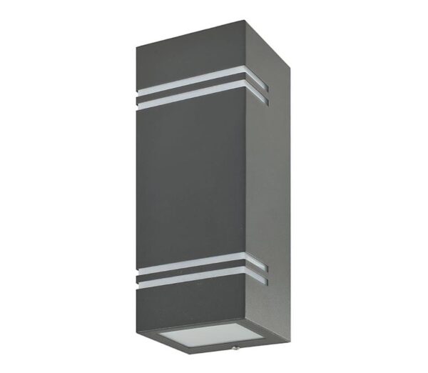 Kültéri fali lámpa QUAZAR7 2xGU10/11W/230V IP44 szürke