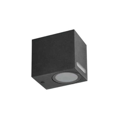 Kültéri fali lámpa QUERK 1xGU10/35W/230V IP54 8 cm fekete
