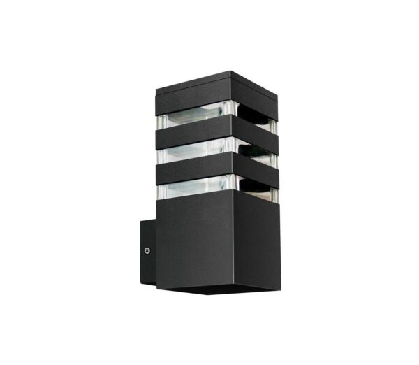 Kültéri fali lámpa TEKSAS 1xE27/12W/230V IP44 antracit