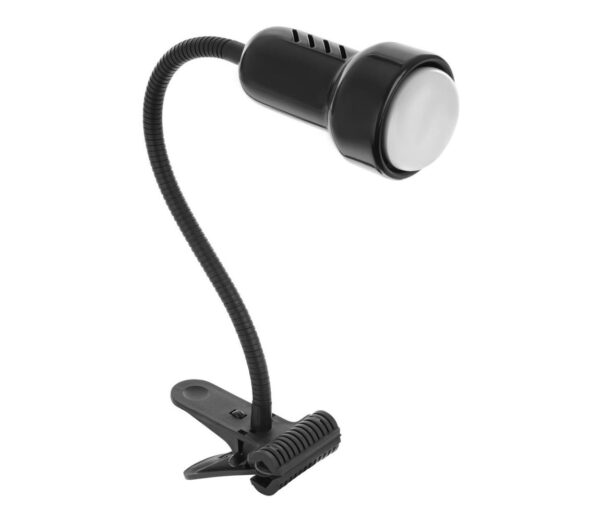 Lámpa csipesszel LOLEK 1xE14/24W/230V fekete