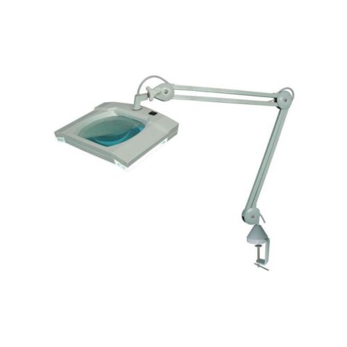 LED Asztali lámpa nagyítóval és klipszel LED/5W/230V