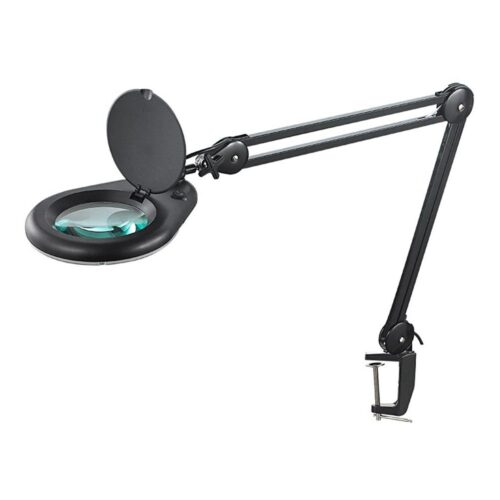 Geti LED Asztali lámpa nagyítóval LED/9W/230V fekete