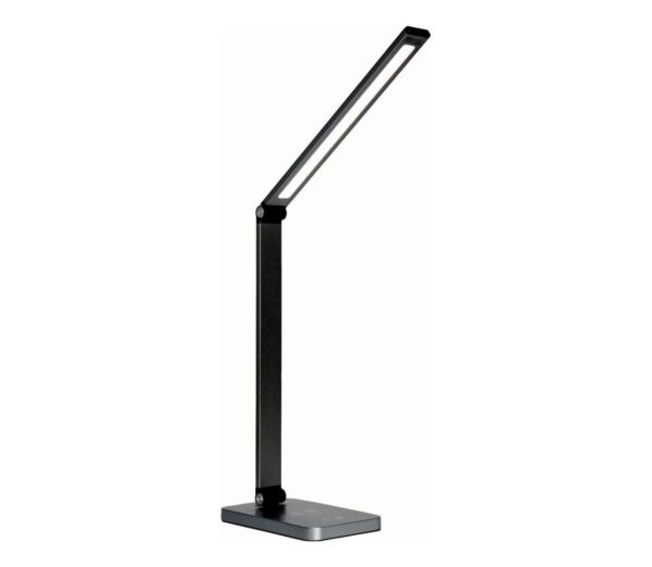 LED Asztali lámpa vezeték nélküli töltővel LED/10W/230V fekete