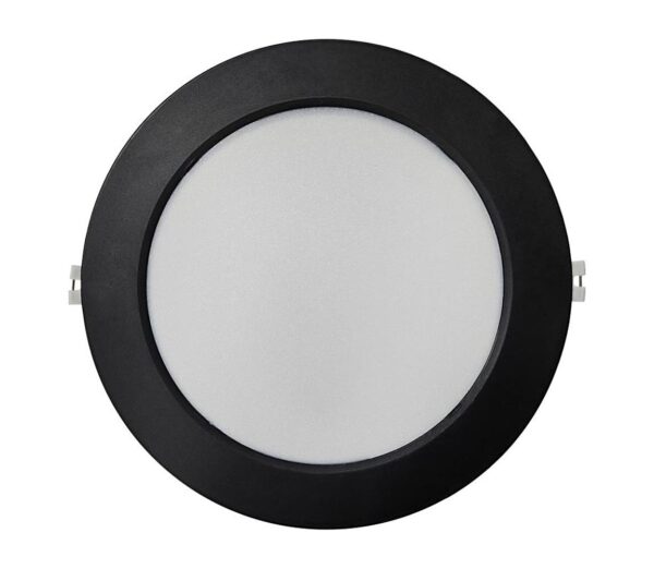 LED Beépíthető lámpa CIRCLE LED/18W/230V 4000K átm. 22 cm fekete