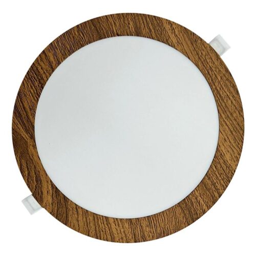 LED Beépíthető lámpa CIRCLE LED/18W/230V 4200K átm. 22 cm barna